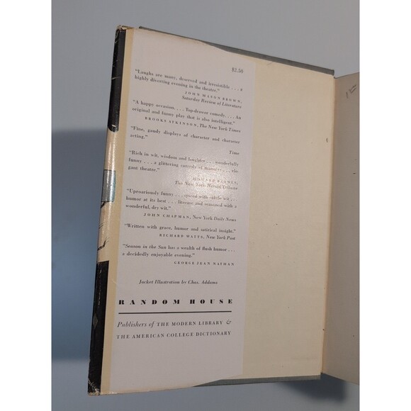 Wolcott Gibbs - Season in the Sun (1951) - 1st Ed HC DJ - Estate of Jerry Wald - Picture 6 of 16